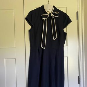 J. Crew Navy Bow Dress, size 14 tall